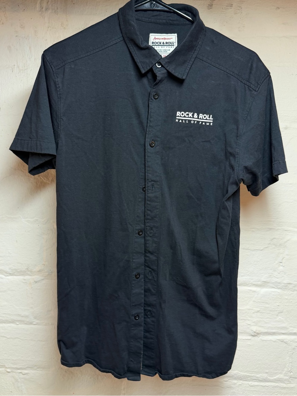 American Needle Black Rock & Roll Hall of Fame Short-Sleeve Button-Down